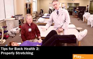 backhealth stretching33 Living Well Videos